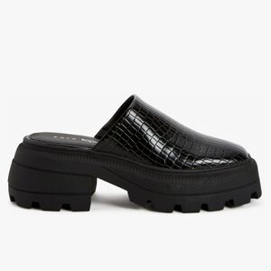 Katy Perry Collections Black Textured Mules